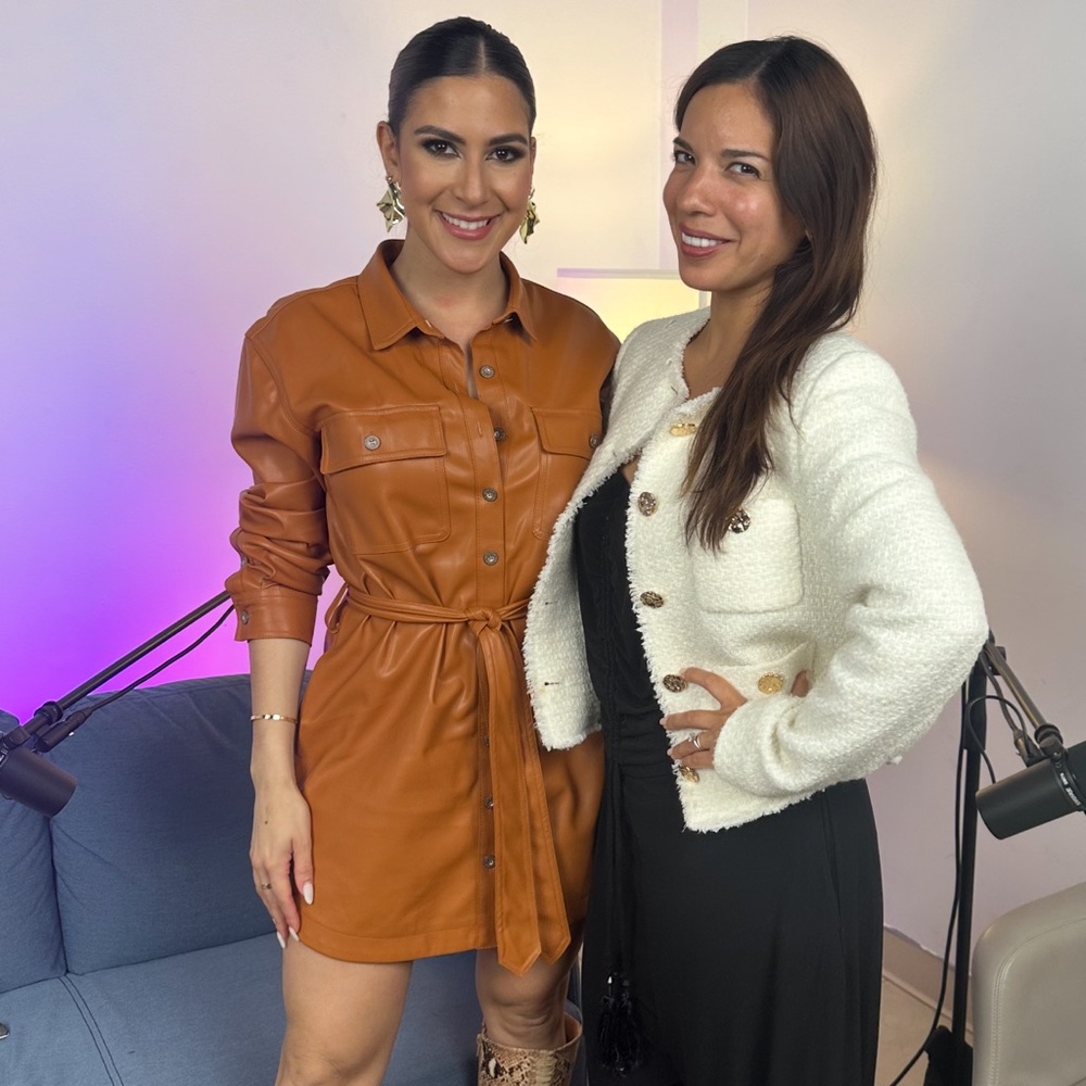 Macy's Faux-Leather Shirt Dress in Cognac - Picture 2 of 3